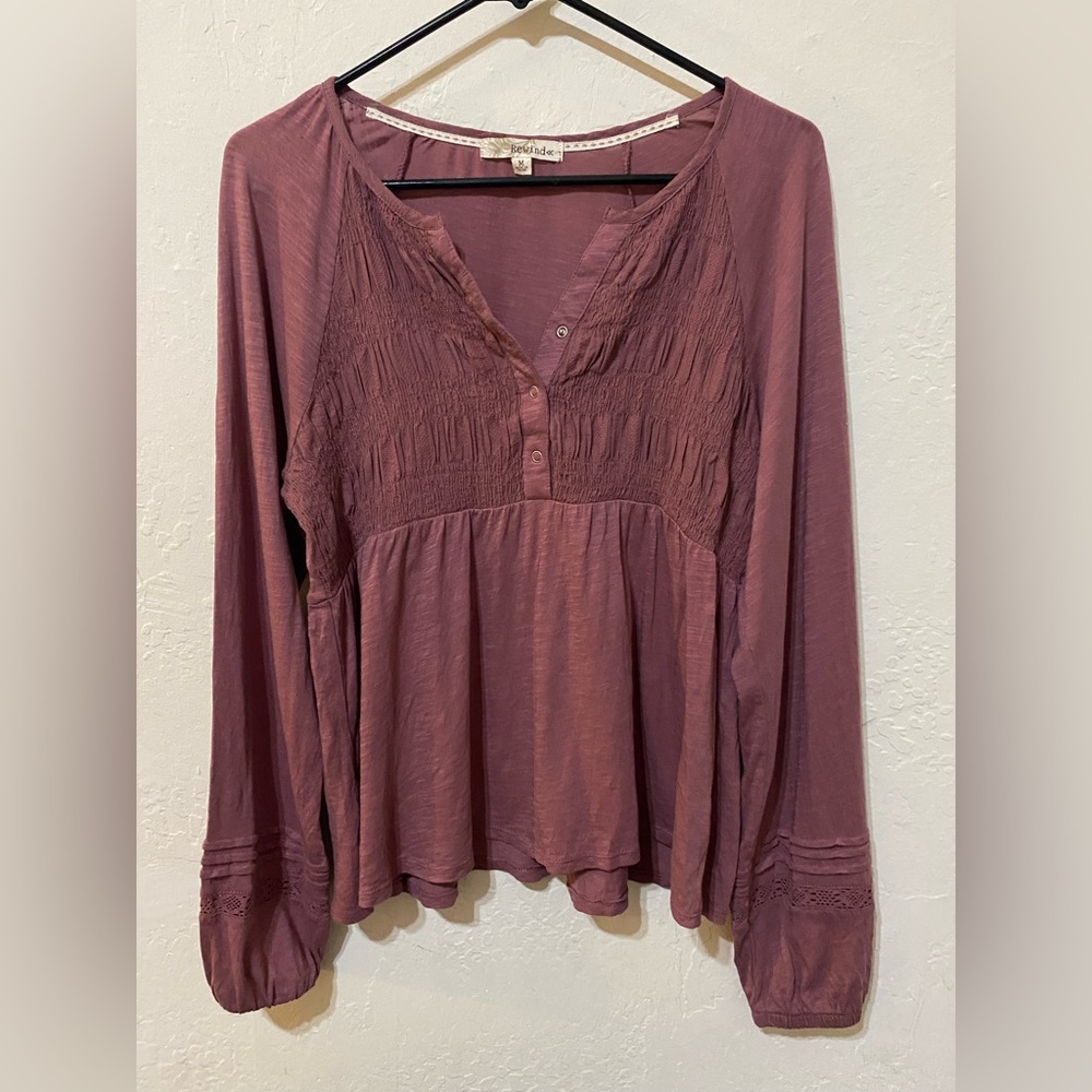 Rewind Dusty Rose Blouse